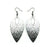 T7 [01_SparkGradient] // Acrylic Earrings - Brushed Silver, Black