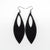 Terrabyte v.01 // Leather Earrings - Black - LIGHT RAZOR DESIGN STUDIO