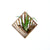 Air Plant Holder - Quadrate Wall Planter 5 / Mounted Plant Hanger Display // Handmade Wood Home Decor Plant Lover Gift Idea Art Tillandsia