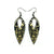 Nativas [06R] // Acrylic Earrings - Brushed Gold, Black