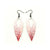 Nativas [01R] // Acrylic Earrings - Red Holograph, White