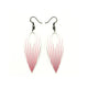 Nativas [09R] // Acrylic Earrings - Red Holograph, White