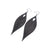Terrabyte 10 // Leather Earrings - Black