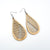 Drop 06 [L] // Wood Earrings - Mahogany