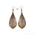 Gem Point 02 [S] // Wood Earrings - Jatoba