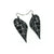 Kaitana 'Circuit (R)' // Acrylic Earrings - Brushed Silver, Black
