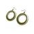 Loops 'Halftone' // Acrylic Earrings - Brushed Gold, Black