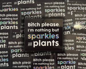 STICKER | Sparkles & Plants