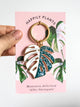 Monstera 'Albo Variegata' Plant Keychain