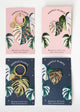 Monstera 'Albo Variegata' Plant Keychain