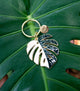Monstera 'Albo Variegata' Plant Keychain
