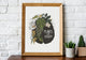 'Plants are Therapy' / Framed Art Print