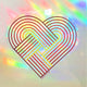Rainbow Heart Suncatcher