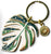 Monstera 'Thai Constellation' Plant Keychain, Plant Gifts