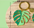 Monstera 'Deliciosa' Plant Lover Keychain, Plant Gifts