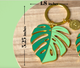 Monstera 'Deliciosa' Plant Lover Keychain, Plant Gifts