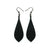 Slim Bevel Drops [02R_Abstract] // Acrylic Earrings - Black Galaxy, Black