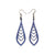 Saturā Leather Earrings 03 // Purple Pearl