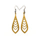 Saturā Leather Earrings 03 // Gold