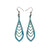 Saturā Leather Earrings 03 // Turquoise Pearl