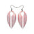 T7 [05R_LineArray] // Acrylic Earrings - Red Holograph, White