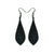 Slim Bevel Drops [03R_HalftoneBurst] // Acrylic Earrings - Black Galaxy, Black