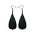 Flared Bevel Drops [01_SparkGradient] // Acrylic Earrings - Black Galaxy, Black