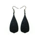 Flared Bevel Drops [01_SparkGradient] // Acrylic Earrings - Black Galaxy, Black