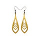 Saturā Leather Earrings 02 // Gold