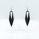 Terrabyte v.04 // Leather Earrings - Black - LIGHT RAZOR DESIGN STUDIO