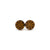 Circle Stud Earrings [ScoredLines] // Wood- Bolivian Rosewood