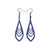 Saturā Leather Earrings 02 // Purple Pearl