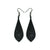 Slim Bevel Drops [03R_HalftoneBurst] // Acrylic Earrings - Black Galaxy, Black