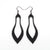 Terrabyte 02_2 // Leather Earrings - Black - LIGHT RAZOR DESIGN STUDIO