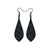 Slim Bevel Drops [02_Abstract] // Acrylic Earrings - Black Galaxy, Black