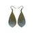Gem Point [20] // Acrylic Earrings - Celestial Blue, Gold