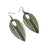 T7 [05R_LineArray] // Acrylic Earrings - Brushed Gold, Black