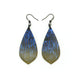Gem Point [08] // Acrylic Earrings - Celestial Blue, Gold