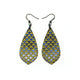 Gem Point [35] // Acrylic Earrings - Celestial Blue, Gold