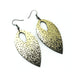 T7 [01_SparkGradient] // Acrylic Earrings - Brushed Gold, Black