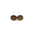 Circle Stud Earrings [ScoredLines] // Wood  - Bolivian Rosewood