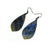 Gem Point [11] // Acrylic Earrings - Celestial Blue, Gold