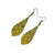 Slim Bevel Drops [02R_Abstract] // Acrylic Earrings - Celestial Blue, Gold