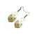 Gem Point [39] // Acrylic Earrings - Brushed Gold, Black