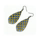 Gem Point [36] // Acrylic Earrings - Celestial Blue, Gold
