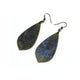 Gem Point [19] // Acrylic Earrings - Celestial Blue, Gold