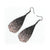 Flared Bevel Drops [01R_SparkGradient] // Acrylic Earrings - Rose Gold, Black