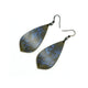 Gem Point [19] // Acrylic Earrings - Celestial Blue, Gold