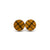 Circle Stud Earrings [ScoredLines] // Wood- Cherry