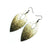 T7 [01_SparkGradient] // Acrylic Earrings - Brushed Gold, Black